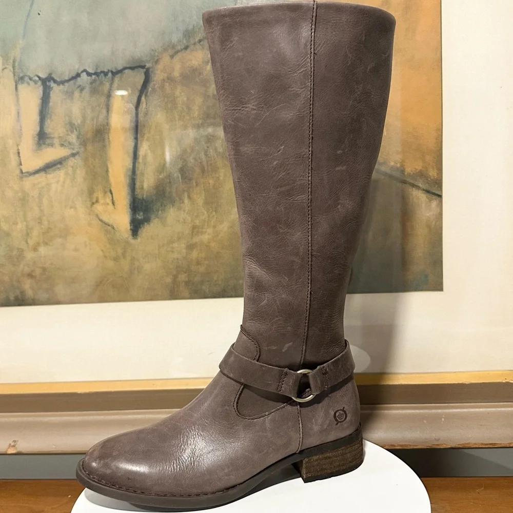 🌹BORN🌹 Saddler Tall Riding Boot Brown Size: 6M
